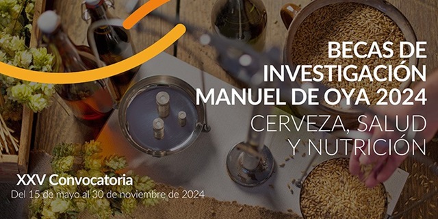 Becas de Investigación Manuel de Oya 2024. Cerveza, Salud y Nutrición