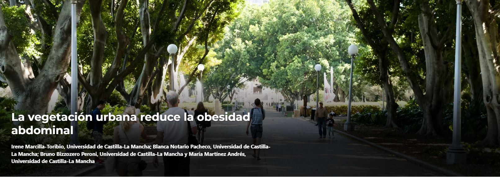 La vegetación urbana reduce la obesidad abdominal