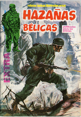 Don Quijote en Corea / guión E. Sotillos; dibujos A. Doyer     En: Hazañas bélicas. -- Barcelona: Ursus, D.L. 1979. -- Nº extra; P. [1-9]   