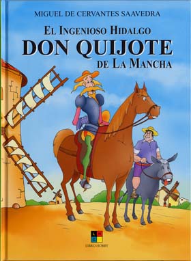 Se trata de una selección de pasajes de Don Quijote, adaptadas por J. Leyva y dibujadas por Juan Delgado Díez Madroñero, autores que han trabajado prolíficamente en versiones del Quijote para el sello Libro Hobby en los últimos años. 