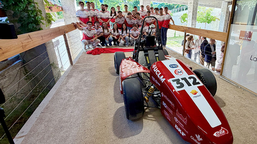 Presentación del monoplaza del equipo UCLM Racing Team