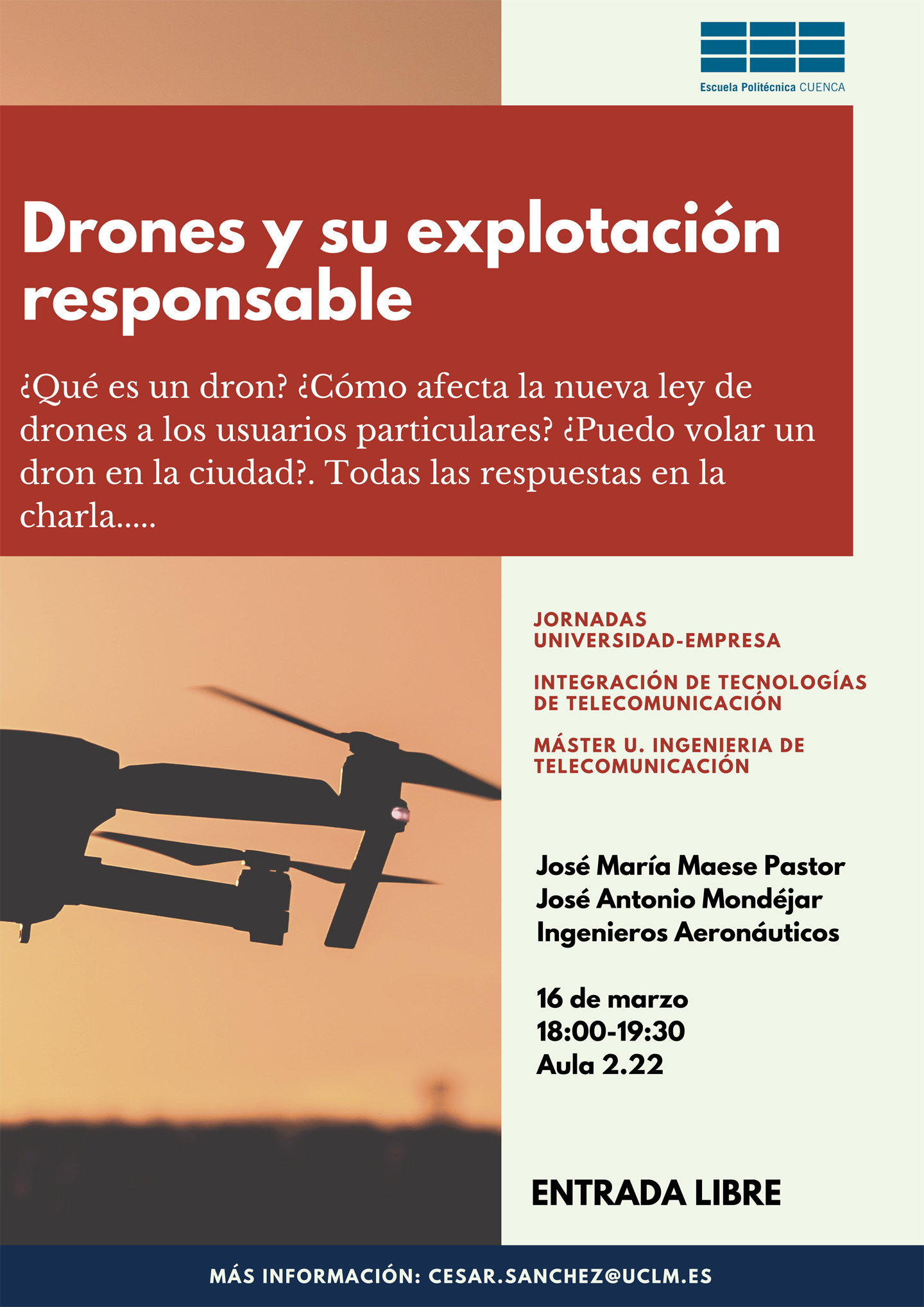 Cartel Conferencia Drones